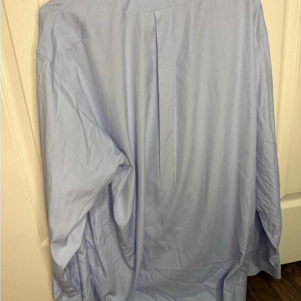 Brooks Brothers Madison Non-Iron Dress Shirt 17.5 36 Blue Cotton Button Down - Picture 5 of 5